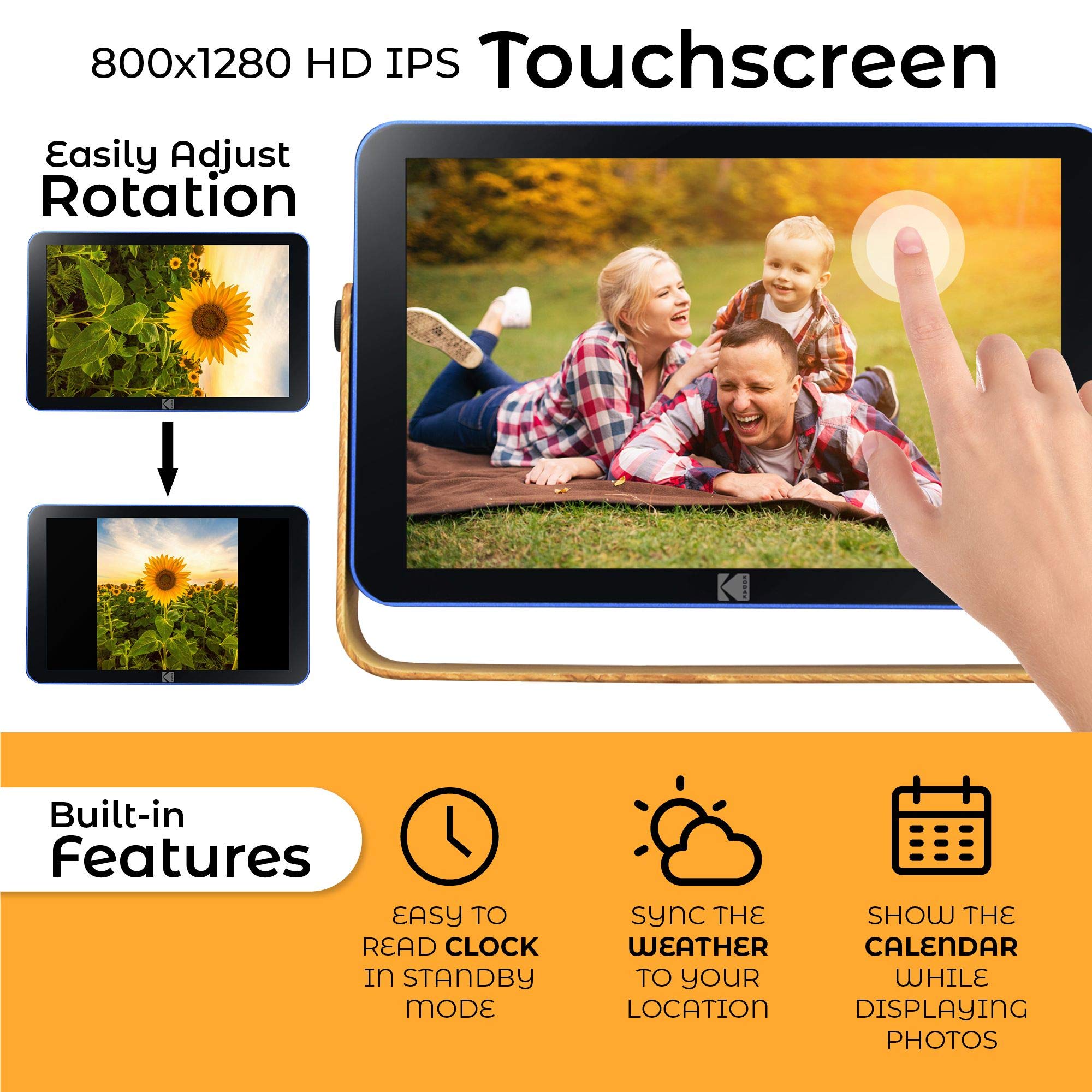 Amazon.com : Kodak 10-Inch Touch Screen Rechargeable Wi-Fi Digital